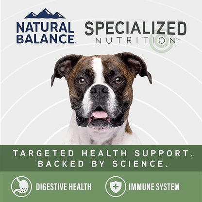 Natural Balance Specialized Nutrition Dry Dog Food with Lamb and Oatmeal for Dogs, Digestive & Immune Health Food, Natural Ingredients with Added Vitamins & Minerals - 3.5 lbs