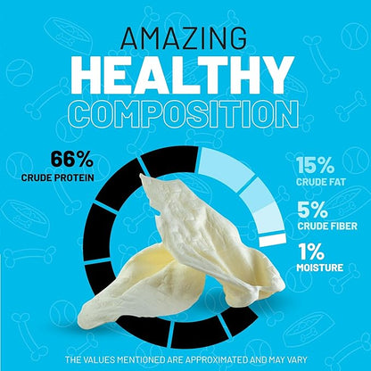 Sitka Farms Whole Cow Ears for Dogs 5 Count - Premium Rawhide Free Dog Chews - Beef Natural Dog Treats for Smal, Medium and Large Dogs - Long Lasting - Rich Protein for Your Pet