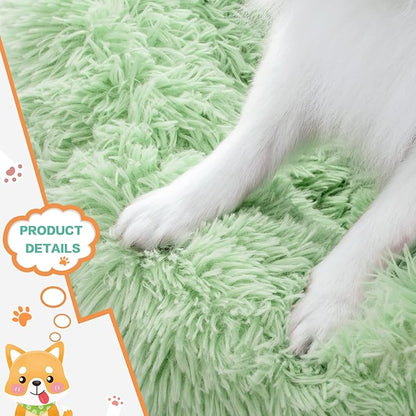 NOYAL Calming Dog Bed Donut Anti Anxiety Fluffy Dog Bed for Small Medium Dog and Cat