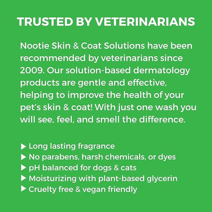 Nootie - Pet Shampoo for Sensitive Skin - Revitalizes Dry Skin & Coat - Natural Ingredients - Gentle Dog Shampoo - Cleans & Conditions