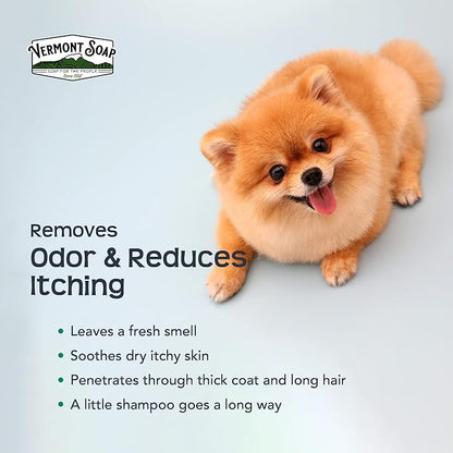 Vermont Soap Organics Pet Shampoo - Organic & Natural Olive Oil, Coconut & Aloe Vera Dog Shampoo for Sensitive Skin - USDA Certified Grooming Pet Shampoo - Gallon