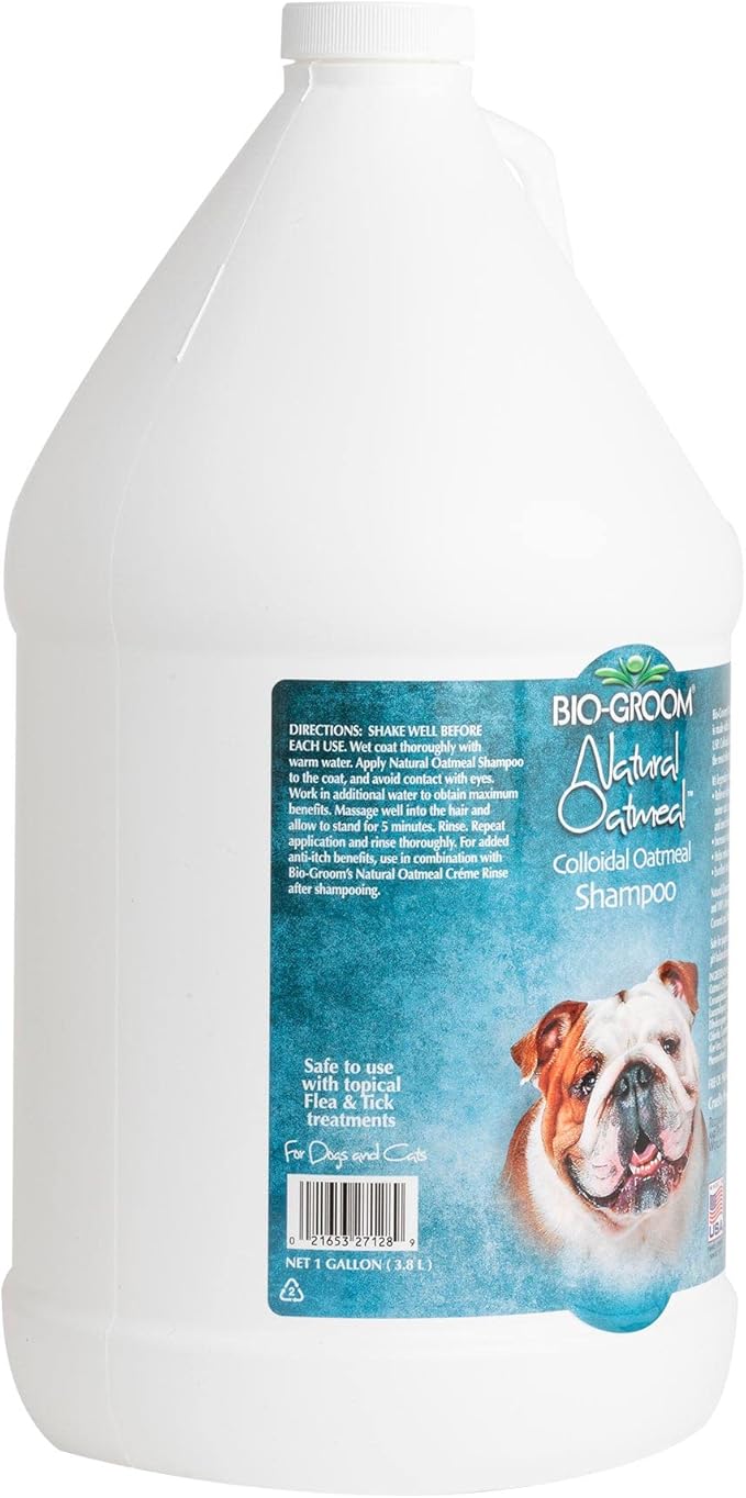 Bio-Groom Oatmeal Dog Shampoo  for Allergies and Itching, Cruelty-Free, Dog Bathing Supplies, Puppy Shampoo for Sensitive Skin, Made in USA, Anti-Itch Dog Products  1 Gallon