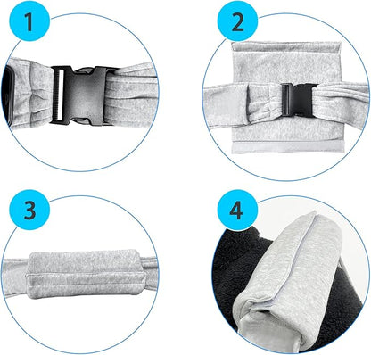 Kanemc Dog Sling Carrier for Small Dogs Cat Puppy Pets Up to 16.5lbs, Comfy Hard Bottom Support, Adjustable Padded Shoulder Strap, Hands-Free Dog Carrier Sling Bag for Outdoor Travel