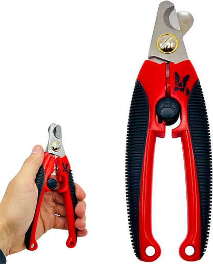 Warren London Dog Nail Clippers  Strong Enough for All Dog Sizes | Stainless Steel Blade | Ergonomic Grip | Nail Safety Guard | Professional Grooming Tool