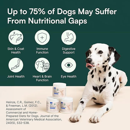 Wuffes 23-in-1 Dog Multivitamin Supplement for Hip & Joint, Skin & Coat and Immune System Support with Omega 3, Iron, Zinc, Vitamin C - Minerals & Vitamins for Senior Dogs and Puppies - 30 Soft Chews
