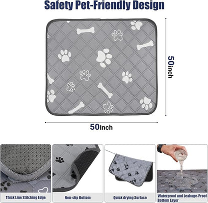 50_50_27 Inch Pet Whelping Box, Doggy Play Pen for Pets, Dogs, Puppies, Kitten, Dog Playpens Indoor with Machine Washable Urine Pad - Small Puppy Playpen, Rabbit Pen Indoor