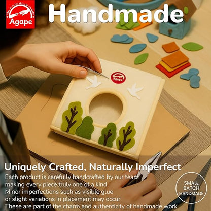 Agape Bird Nest, Soft Hammock for Cage, Hanging Plush Hideaway, Warm Bird House for Small, Medium & Large Parrots, Cozy Hut for Parakeet, Budgie, Cockatiel, Lovebird, Conure, Nido para Periquitos