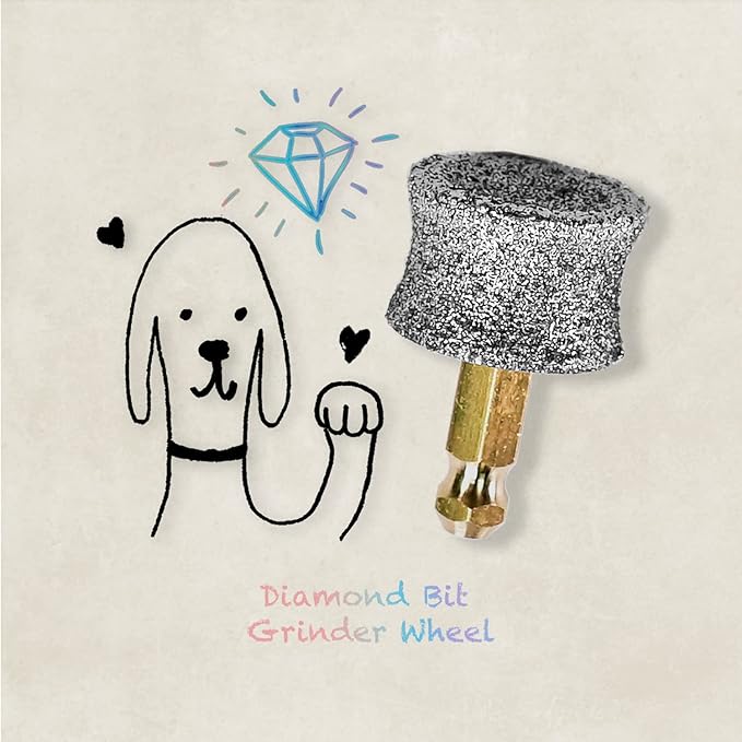 Diamond Dog and Cat Nail Grinder Replacement Heads/Bit for Casfuy, Electric File Diamond Head for Nails, Pet Nail Trimmer Head, Grinding Wheel for Dogs and Cats.(NOT for DREMEL)