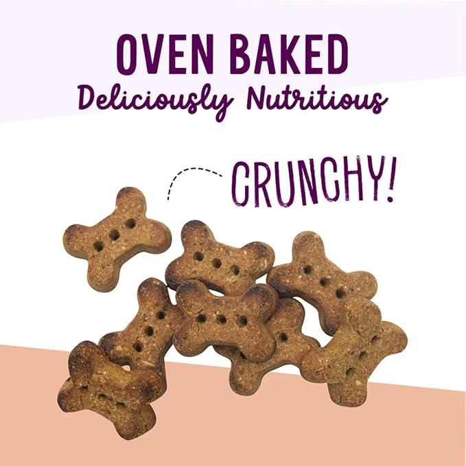 Health Extension Oven-Baked Dog Treats, 2.25lb (1.02kg), Peanut Butter & Banana Recipe  Gluten & Grain-Free, Superfood-Infused, Crunchy Biscuits for Puppy Training