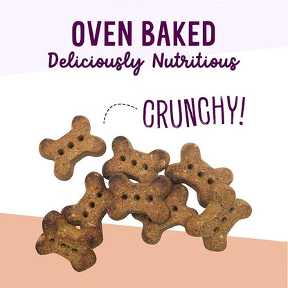 Health Extension Oven-Baked Dog Treats, 2.25lb (1.02kg), Peanut Butter & Banana Recipe  Gluten & Grain-Free, Superfood-Infused, Crunchy Biscuits for Puppy Training
