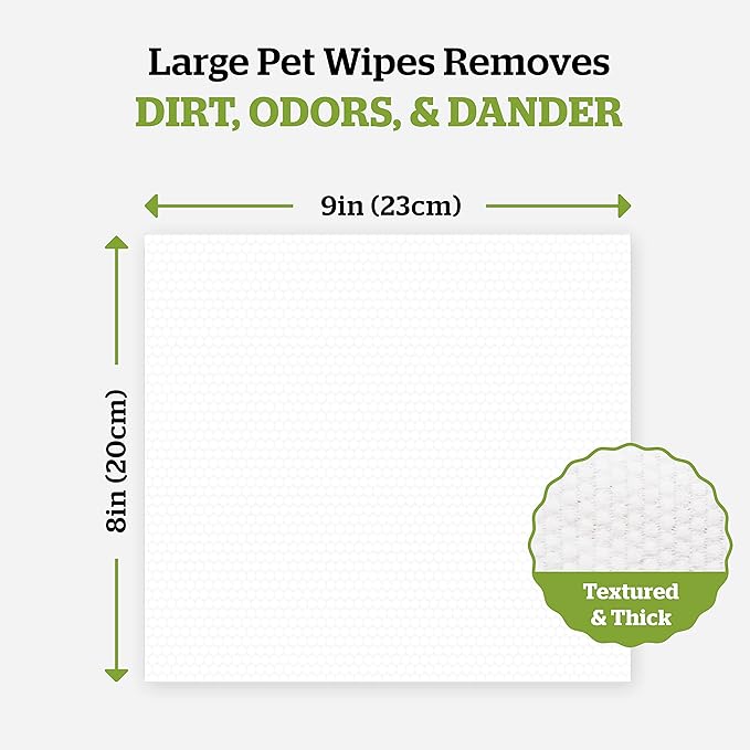 Pogi_ Dog Grooming Wipes  Hypoallergenic Pet Wipes for Paws, Body & Butt  Cleaning & Hydrating, Fragrance Free, 100-Count