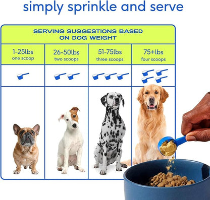 Native Pet Dog Vitamins & Supplements - 11-in-1 Multivitamin Powder for Dogs Food Topper - Collagen, Glucosamine, Probiotics, Omega & More- Supports Healthy Gut, Mobility & Overall Health -120 Scoops