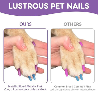 15 Colors Dog Safe Nail Polish Pen Quick Dry, Pet Nail Colors for Cats/Dogs/Birds/Rabbits, Easy to Apply