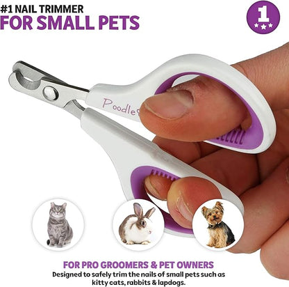 Cat Nail Clipper, Dog Nail Trimmers  Pet Claw Scissors for Cats, Dogs, Rabbits & Small Animals  Sharp Stainless Steel Professional Grooming Tool - Gentle Yet Effective