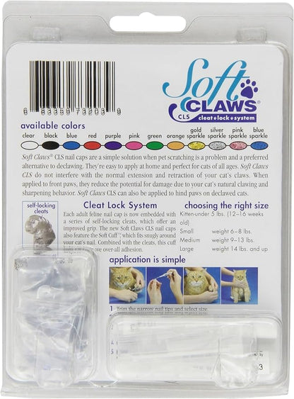 Feline Soft Claws Cat Nail Caps Take-Home Kit, Small, Pink