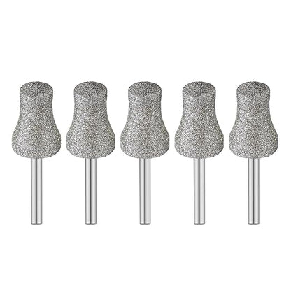 Diamond Dog Nail Grinder Bits - FOCSTOL Diamond Rotory Bit for Dogs&Pets, 5pcs 1/8'' Rotary Nail Grinder Bits for Animals Nail Care (Type E)
