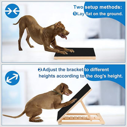 Dog Nail Scratch Pad with Sandpaper Filing Replacement Sandpapers Included and Non-Slip Pad, Trimming Tool Alternative to Dog Nail Clippers and Grinders