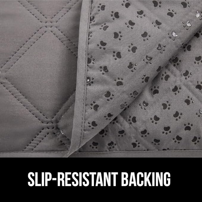 Gorilla Grip 100% Waterproof Dog Blanket, Pet Friendly Sofa Throw Essential for Small Pets, Dogs, Cats, Tear and Slip Resistant Leakproof Couch Cushion Cover for Indoor Furniture, 30x70 Charcoal