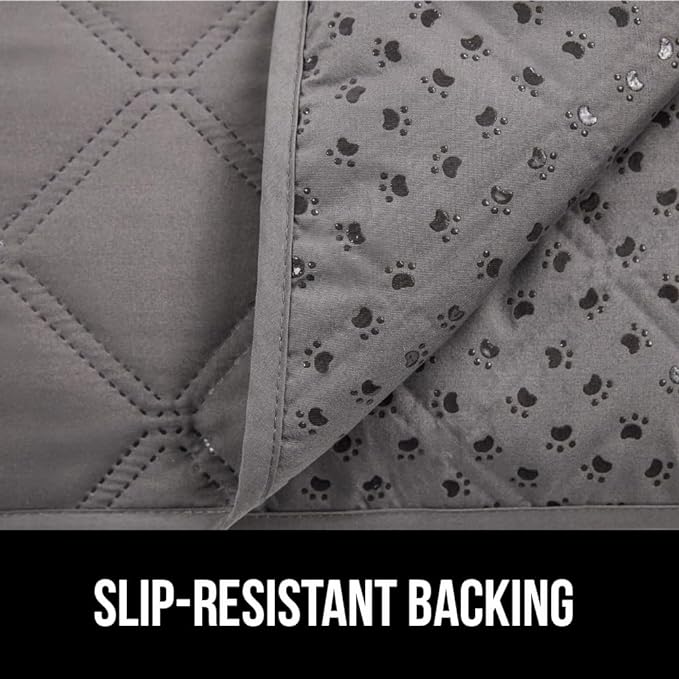 Gorilla Grip 100% Waterproof Dog Blanket 82x82, Pet Friendly Throw Essential for Large Pets, Dogs, Cats, Tear and Slip Resistant Leakproof Couch Cushion Protector Cover for Indoor Furniture, Charcoal