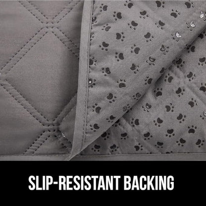 Gorilla Grip 100% Waterproof Dog Blanket 82x82, Pet Friendly Throw Essential for Large Pets, Dogs, Cats, Tear and Slip Resistant Leakproof Couch Cushion Protector Cover for Indoor Furniture, Charcoal