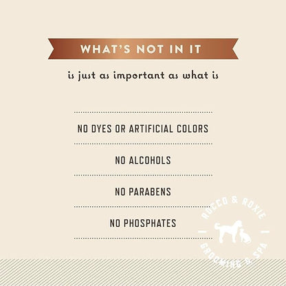 Rocco & Roxie Supply Co. Dog Shampoo and Conditioner - Soothe Oatmeal Shampoo for Itch Relief, Calm Hypoallergenic Shampoo for Sensitive Skin, and Shine Argan Oil Pet Wash - Puppy Bathing Supplies