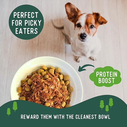 Beg & Barker Chicken Dog Food Toppers for Picky Eaters (8 Ounce, Pack of 1) - Bowl Booster with Whole Chicken - Premium Meal Mixers for Dogs - Single Ingredient, Human Grade, Grain Free