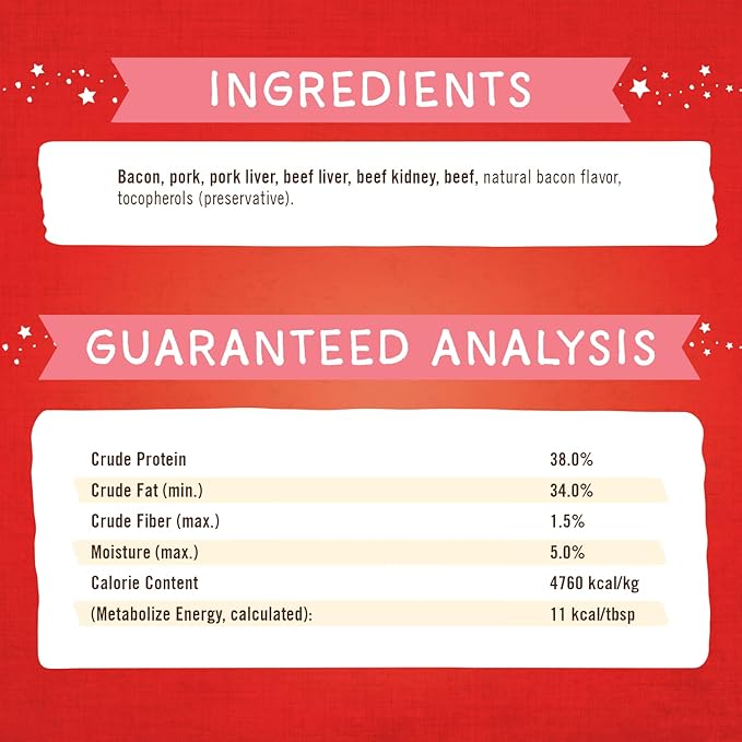 Stella & Chewy's Freeze-Dried Raw Marie's Magical Dinner Dust  Protein Rich, Grain Free Dog & Puppy Food Topper  What's Shak'n Bak'n Recipe  7 oz Bag
