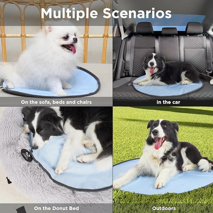 Small Donut Dog Bed, Calming Dog Bed Washable Ideal for Small to Large Dogs and Cats & Round Dog Bed,Anti-Anxiety Multiple Sizes (23" L x 23" W x 7" Th)