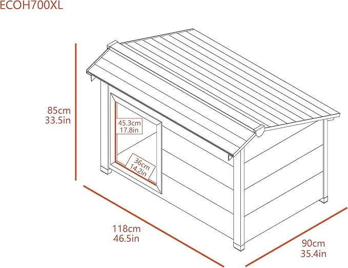 ecoFLEX Thermocore Dog House - Grey