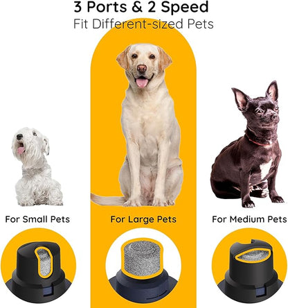 Bonve Pet Nail Grinder for Dogs - Electric Dog Nail Trimmers with 2 LED Lights Super Quiet, Coarse & Fine Grinding Wheels. Rechargeable, 2 Speeds for Small Large Dogs & Cats