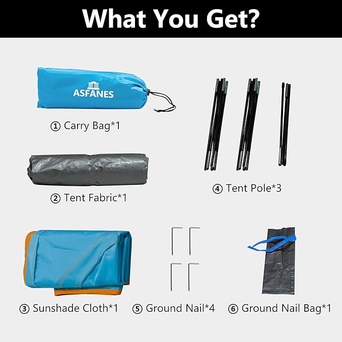 Outdoor Waterproof Pet Camping Tent, Cave Bed for Indoor Cats and Small Dogs, Portable Cat House Dog House, 29.5x29.5x18.9'', Blue, M.