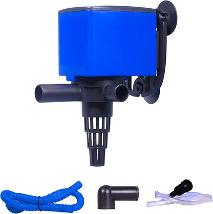 320 GPH Powerhead Submersible Pump - 3 in 1 Aquarium Fish Tank Pump with Oxygenation, Filtration & Water Cycling, 3.9 ft max lift, 20W - 3 Pack