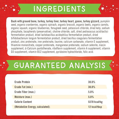 Stella & Chewy's Freeze-Dried Raw Marie's Magical Dinner Dust  Protein Rich, Grain Free Dog & Puppy Food Topper  Duck Duck Goose Recipe  7 Oz Bag