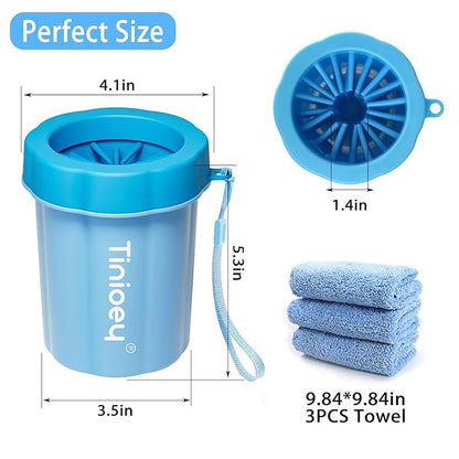 Dog Paw Cleaner for Dogs, Dog Paw Washer, Muddy Paw Cleaner, Pet Foot Cleaner, Dog Paw Protector Kit