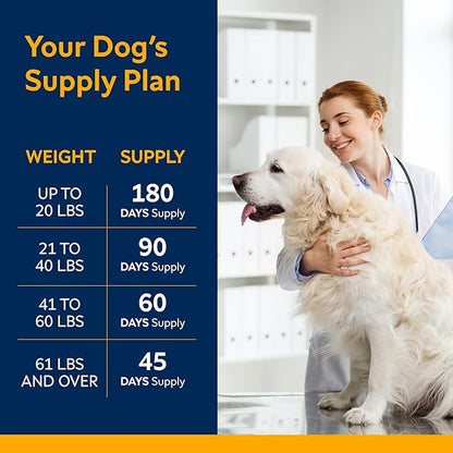 STRELLALAB Hemp Calming Chews for Dogs - Melatonin Dog Treats - Anxiety Relief - Calming Chews - Sleep & Stress Aid for Separation - 180 Treats