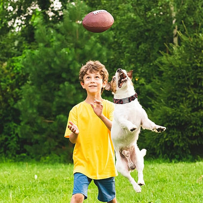 Lionheart glory Dog Collar Rugby Print Dogs Collar Boy Cute Collars Dog Soft Durable Adjustable Comfortable Handmade Dog Collars for Medium Dogs Pet Collar Gift