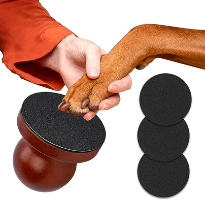 Dog Nail File, Quiet Dog Nails Scratch Pad Board with 6 Replaceable Filing Disc Dog Nail Portable Dog Nail Clippers for Grooming Dog Nail File Trimmer for Smoothing Pet Gifts
