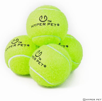 Hyper Pet MINI Tennis Balls for Dogs (Pet Safe Dog Ball for Exercise & Training, Interactive Toys work with Hyper Pet K9 Kannon MINI Launcher - 4 Pack MINI Green