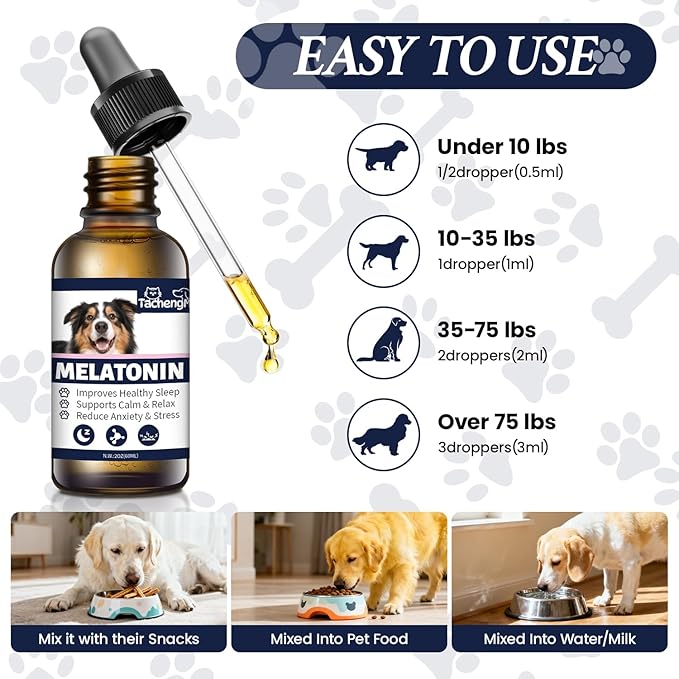 Melatonin for Dogs, Dog Calming Aid with Melatonin to Support Relaxation and Restful Sleep, Helps with Occasional Stress and Nighttime Restlessness, Gentle Daily Supplement, 1 Pack