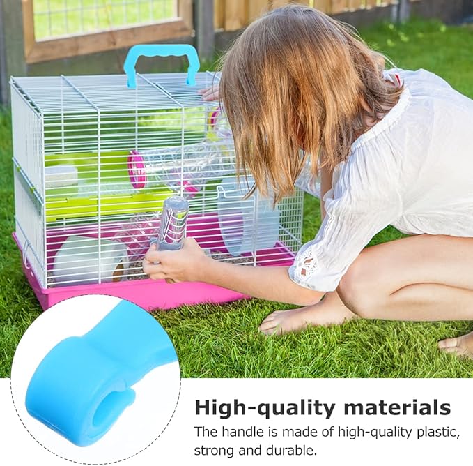 10pcs Pet Cage Handles, Portable Pet Cage Crate Plastic Replacement Handles Handles for Pet Cage Carrier