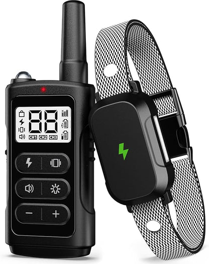 Dog Training Collar with 3300Ft Remote Range 4 Training Modes for Larde Medium Small Dogs Waterproof Electric Collar