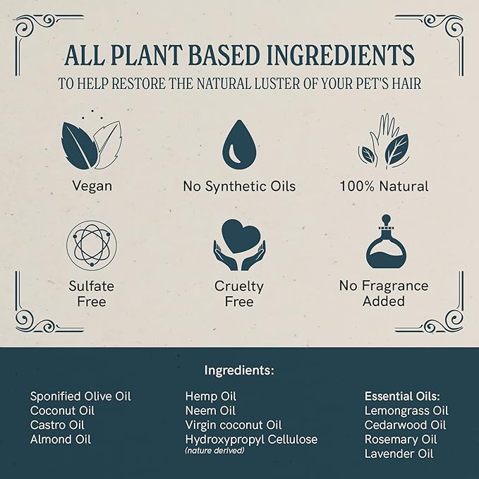 J·R·LIGGETT'S Small Animal Hair Shampoo Bar Great for Sensitive Skin | Relieves Dry, Itchy Skin, Hypoallergenic Formula | Biodegradable100% Detergent-Free, 100% Ecologically Correct, Non-GMO 3.5 oz.