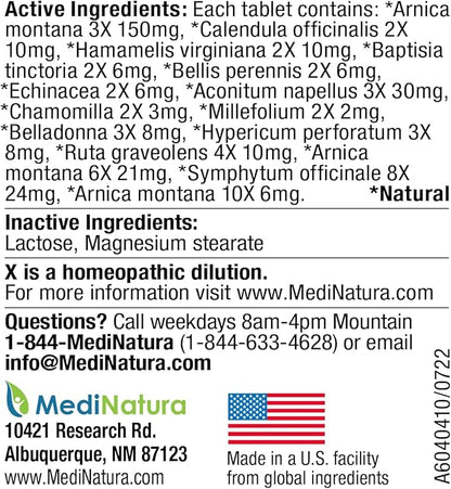 T-Relief Pet Pain Relief Arnica +12 Powerful Natural Medicines Help Ease Muscle Joint & Hip Pain Soreness Stiffness & Injuries Max Fast-Acting Soother for Dogs & Cats - 90 Tablets (2 Pack)