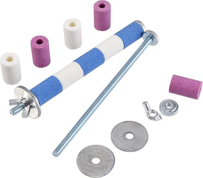 Bird Perch Parrot Stand Cage Accessories Natural Wooden Stick Paw Grinding Rope-surfaced Chew Toy Standing Rod for Exercise Training Branches (Sandstone (S 4 pcs))