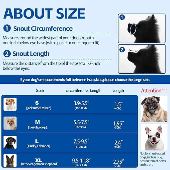 Dog Muzzle,Soft Mesh Breathable Muzzle, Air Mesh Dog Muzzle with Reflective & Adjustable Strap for for Biting Chewing Grooming,Allow Panting Drinking,Dog Muzzle for Medium (Black, M)