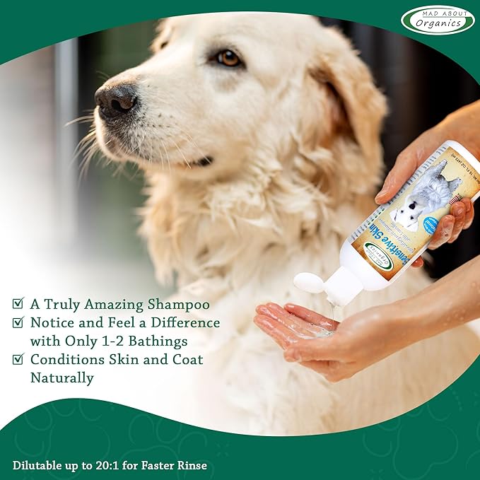 Dog Shampoo for Sensitive Skin - Lanolin-Enriched Formula - pH Balanced to Support Natural Oils - Light Citrus Scent - Suitable for All Dogs - Moisturizes and Softens Coats - 16 oz