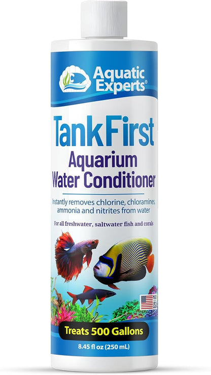 TankFirst Complete Aquarium Water Conditioner - Fish Water Conditioner, Instantly Removes Chlorine, Chloramines, and detoxifies Ammonia from Fish Tank (TankFirst Regular, 250 ml)