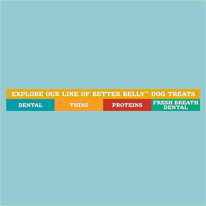 Better Belly Highly Digestible Rawhide Dental Chews, Treat Your Dog to a Chew with NO Artificial Colors or Flavors, 10 Count