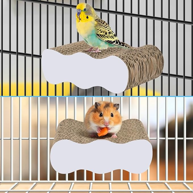 KATUMO Bird Perch Conure Cage Stand Parakeet Shredder Foraging Toys Cockatiel Platform for Small Parrots Conure Cockatiel Lovebird Parrotlet Finch