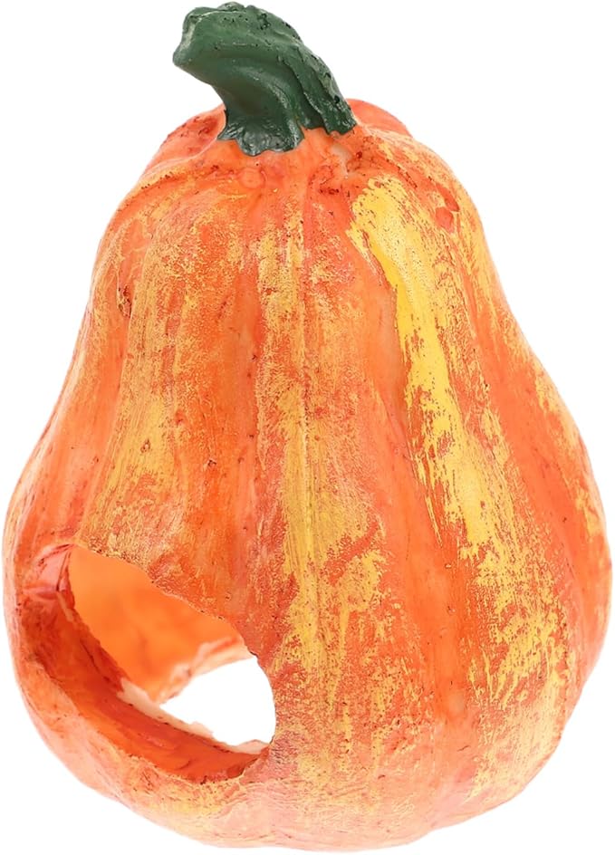 Pumpkin Shaped Aquarium Cave Fish Tank Decor Lovely Garden Landscaping Ornament for Pet Fish Enthusiasts